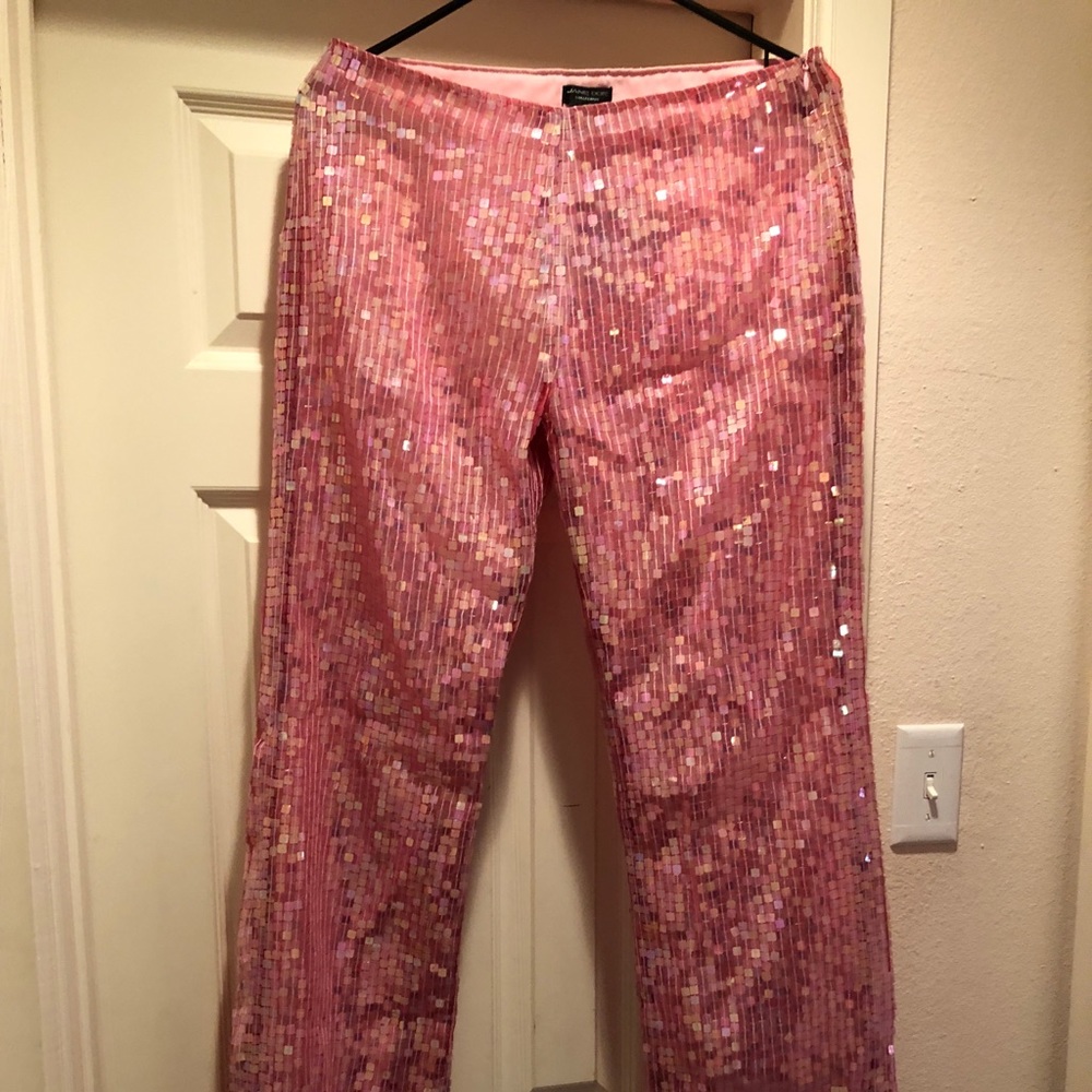 Jane Doe Pink Sequin Slacks